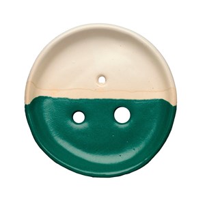 Porte-savon vert en céramique